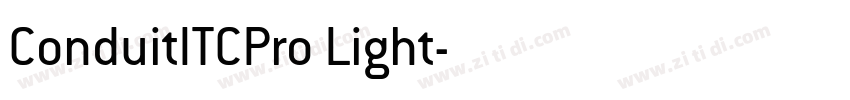 ConduitITCPro Light字体转换